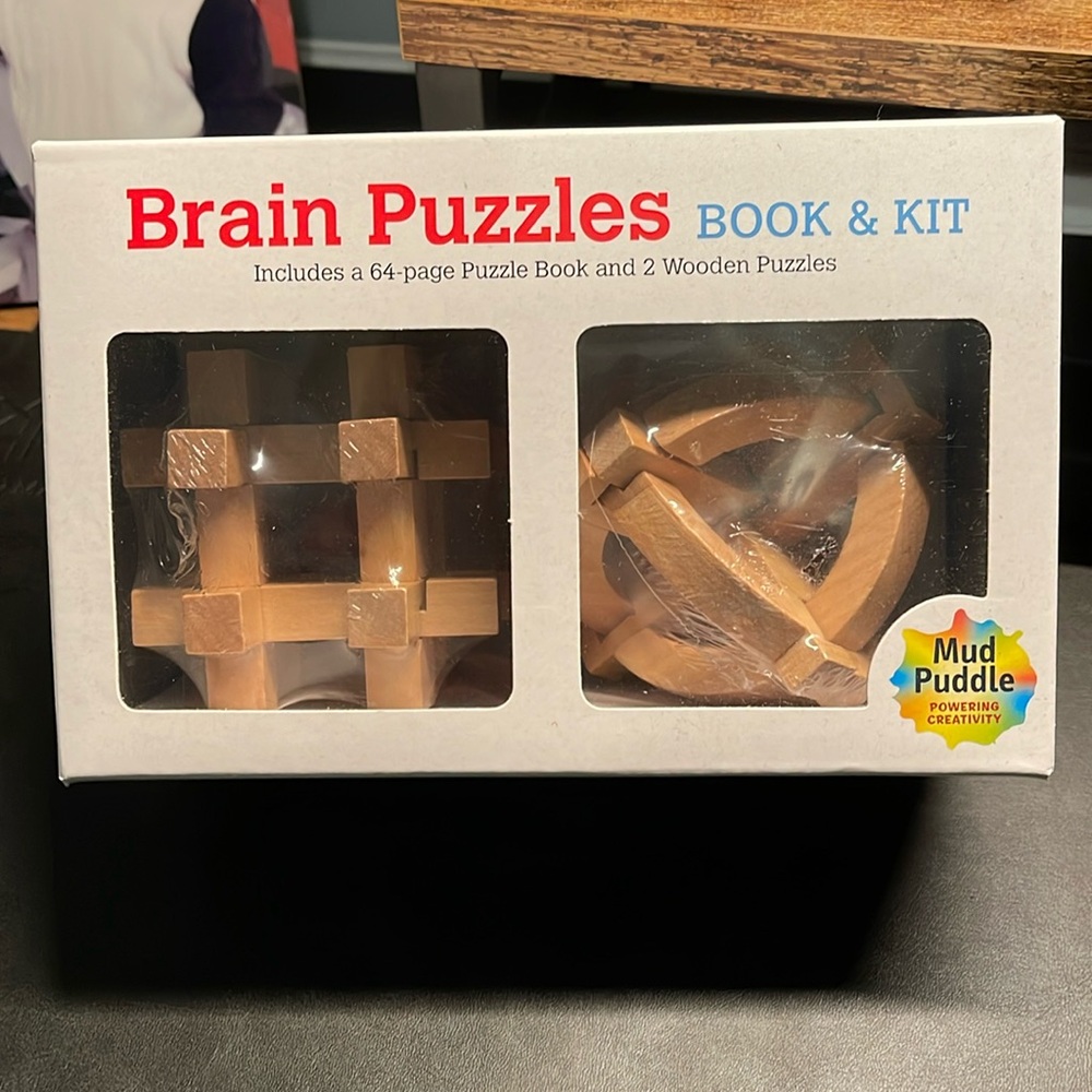 NWT Brain Puzzles Book $ Kit